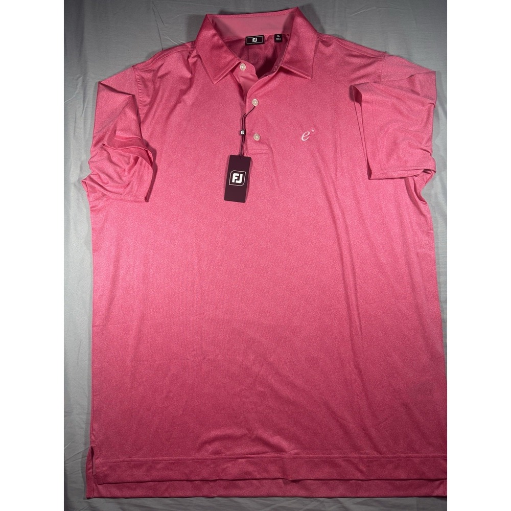 Footjoy Men's Pink Short Sleeve Polo Size XL NWT
